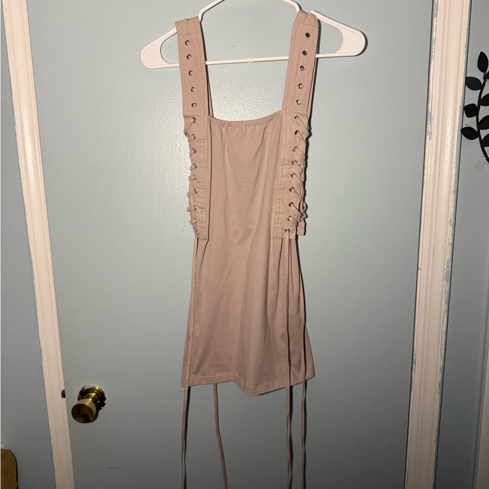 Motel Rocks Beige Mini Dress